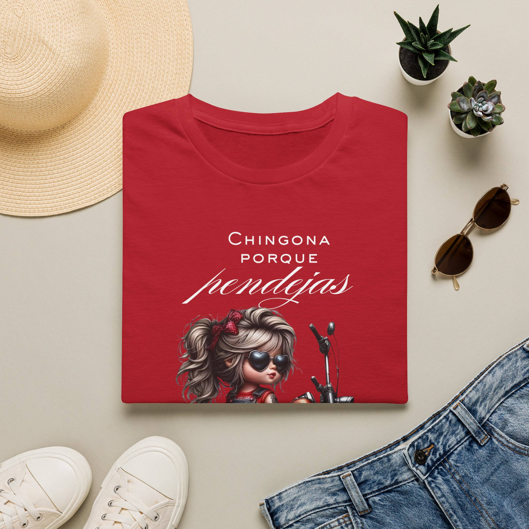 Retro Girl on Scooter T-Shirt — Cute Biker Cartoon Tee - Image 9