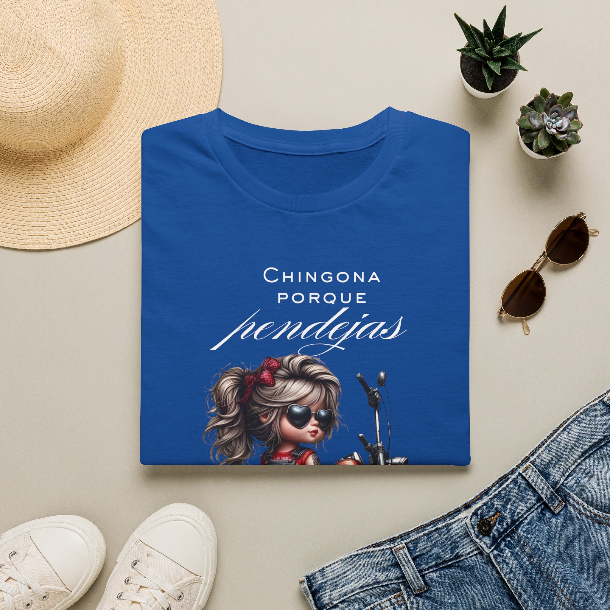 Retro Girl on Scooter T-Shirt — Cute Biker Cartoon Tee - Image 5