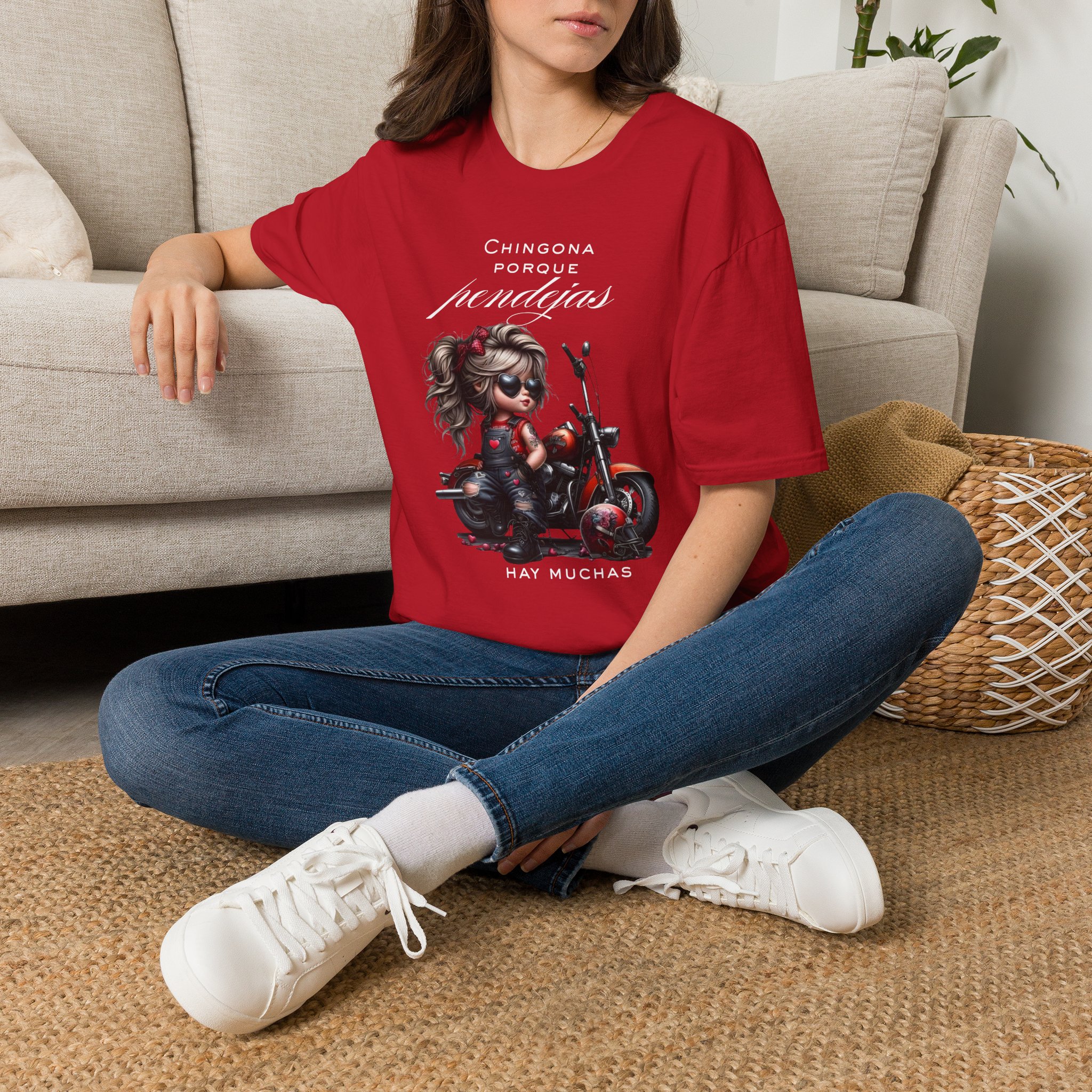 Retro Girl on Scooter T-Shirt — Cute Biker Cartoon Tee - Image 10